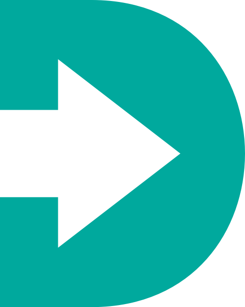綠色箭頭字母D標志素材 logo png