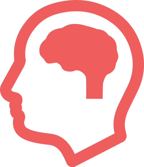 紅色人腦矢量logo圖標(biāo) logo png