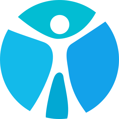 藍色人物矢量logo圖標 logo png