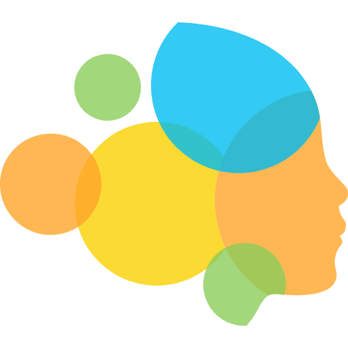 智慧大腦圖形疊加矢量圖標(biāo) logo png