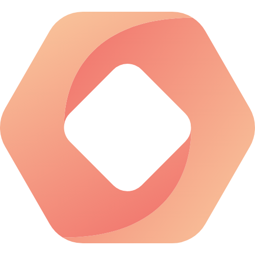 六邊形抽象圓環(huán)矢量圖標(biāo) logo png