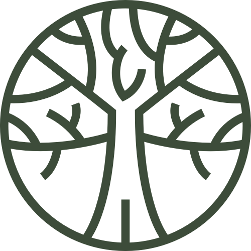 綠色線條大樹矢量圖標(biāo) logo png