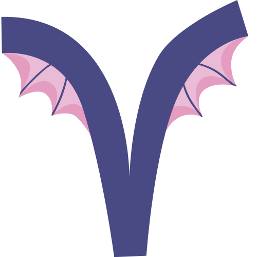 紫色蝙蝠字母V可愛(ài)動(dòng)物矢量標(biāo)志圖片 logo png