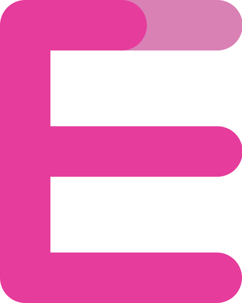 字母E漸變紅色矢量標志圖片 logo png