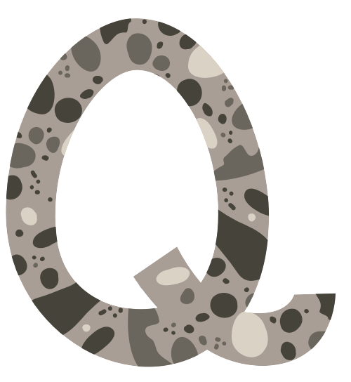 深褐色波點(diǎn)字母Q可愛動(dòng)物矢量logo圖片 logo png