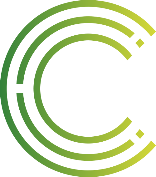 半圓綠色漸變字母C線條logo設(shè)計(jì)素材 logo png