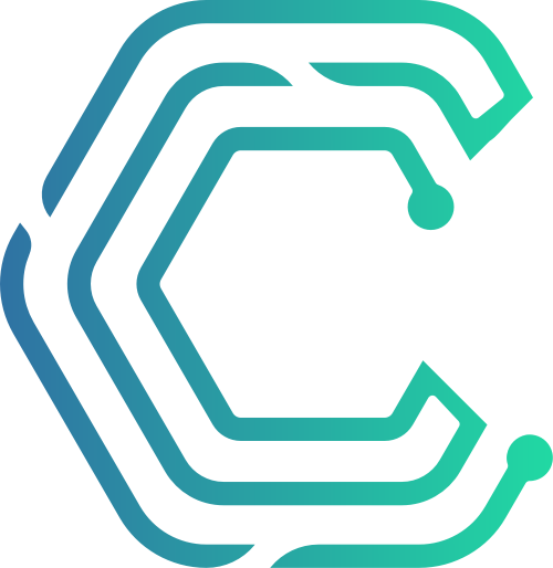 藍(lán)綠漸變字母C線條矢量logo圖片 logo png