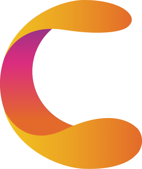 豐富立體多彩字母C漂亮的漸變logo圖標(biāo) logo png