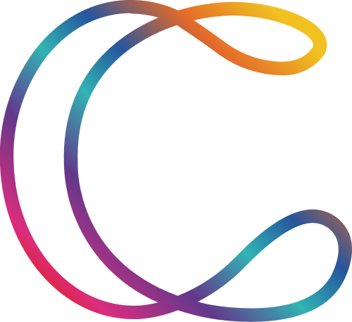 字母C漂亮漸變線條圖標(biāo) logo png
