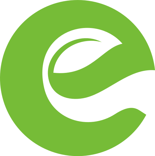 樹葉字母E綠色環(huán)?？萍蓟ヂ?lián)網(wǎng)矢量圖標素材 logo png