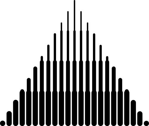 三角形黑色抽象粗細漸變矢量圖標(biāo)素材 logo png