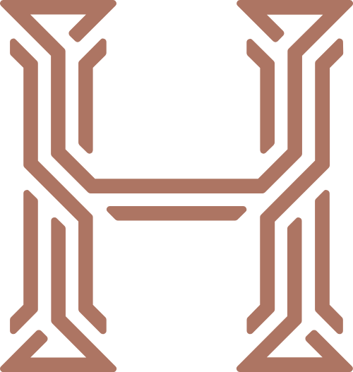 金色h線(xiàn)條輪廓字母 logo png