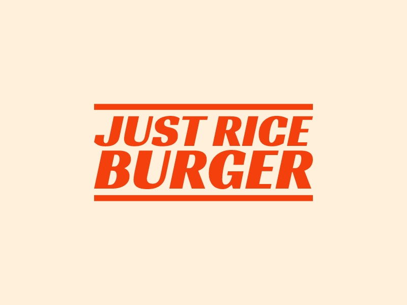 Just Rice BurgerLOGO設(shè)計(jì)